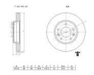 Тормозные диски Bosch F 026 A06 401 для Kia Carnival 2 пок.