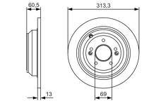 Тормозной диск Bosch 0 986 479 C27 для Hyundai Genesis 2 пок.