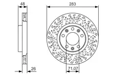Тормозной диск Bosch  0 986 479 C35