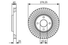 Тормозной диск Bosch 0 986 479 C48 для Ford EcoSport 2 пок.