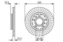Тормозной диск Bosch 0 986 479 C89 для Audi A8 D3