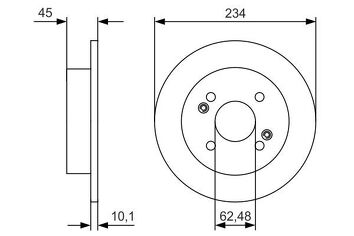 Bosch 0 986 479 D02 <span>тормозной диск полный</span>