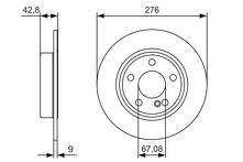 Тормозной диск Bosch  0 986 479 A03