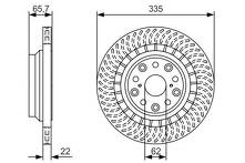 Тормозной диск Bosch 0 986 479 T34 0 986 479 T34