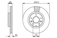 Тормозной диск Bosch 0 986 479 700 для Mazda RX-8 1 пок. / рестайлинг