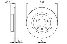 Тормозной диск Bosch 0 986 479 715 для Opel Adam M13
