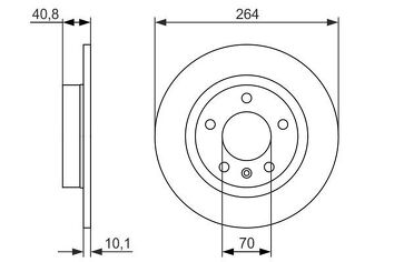 Bosch 0 986 479 715 <span>тормозной диск полный</span>