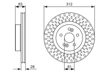 Bosch 0 986 479 723 <span>тормозной диск вентилируемый</span>