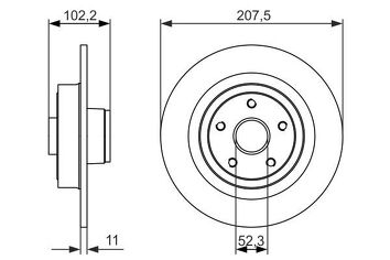 Bosch 0 986 479 724 <span>тормозной диск полный</span>