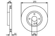Тормозной диск Bosch 0 986 479 472 для Mazda MX-5 2 пок. / рестайлинг