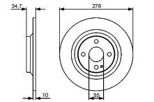Тормозной диск Bosch 0 986 479 473 для Mazda MX-5 2 пок. / рестайлинг