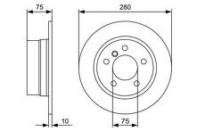 Тормозной диск Bosch 0 986 479 494 для BMW Z4 E85