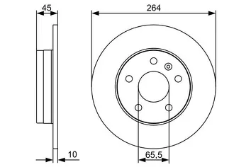 Bosch 0 986 479 516 <span>тормозной диск полный</span>