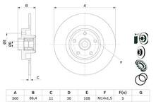 Тормозной диск Bosch 0 986 479 276 для Renault Espace 4 пок. / рестайлинг