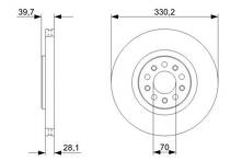 Тормозной диск Bosch 0 986 479 290 для Jeep Cherokee 4 пок.