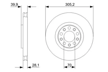 Bosch 0 986 479 291 <span>тормозной диск вентилируемый</span>