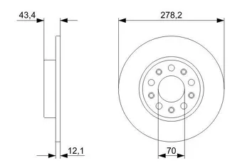 Bosch 0 986 479 292 <span>тормозной диск полный</span>
