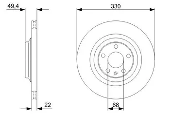 Bosch 0 986 479 299 <span>тормозной диск вентилируемый</span>