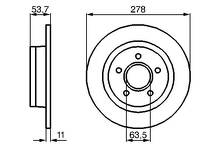 Тормозной диск Bosch  0 986 479 070