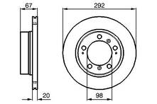 Тормозной диск Bosch 0 986 479 079 для Porsche Boxster 986 кабриолет / рестайлинг