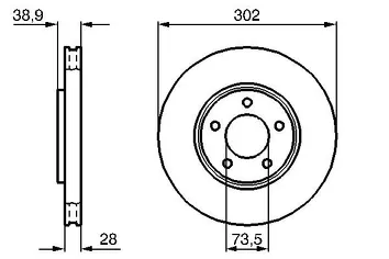 Bosch 0 986 479 117 <span>тормозной диск вентилируемый</span>