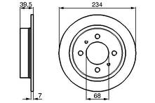 Тормозной диск Bosch 0 986 478 865 для Nissan Almera N15 / седан