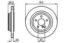 Тормозной диск Bosch 0 986 478 966 для Mercedes-Benz S-Class W220 / рестайлинг