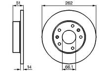 Тормозной диск Bosch 0 986 478 991 для Land Rover Freelander 1 пок. / рестайлинг
