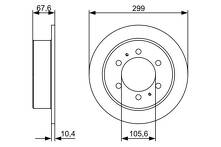 Тормозной диск Bosch 0 986 478 999 для SsangYong Korando 2 пок. / KJ