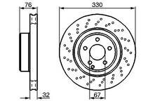 Тормозной диск Bosch 0 986 478 470 для Mercedes-Benz S-Class W220 / рестайлинг