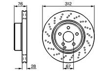 Тормозной диск Bosch 0 986 478 471 для Mercedes-Benz S-Class W220 / рестайлинг