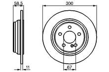Тормозной диск Bosch 0 986 478 472 для Mercedes-Benz S-Class W220 / рестайлинг