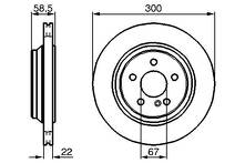Тормозной диск Bosch 0 986 478 473 для Mercedes-Benz S-Class W220 / рестайлинг