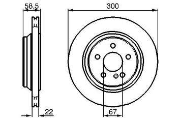 Bosch 0 986 478 473 <span>тормозной диск вентилируемый</span>