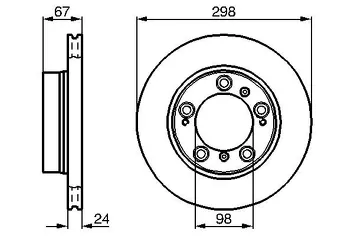 Bosch 0 986 478 477 <span>тормозной диск вентилируемый</span>