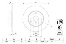 Тормозной диск Bosch 0 986 478 479 для Smart Fortwo 450