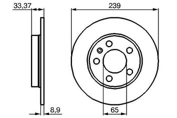 Bosch 0 986 478 481 <span>тормозной диск полный</span>