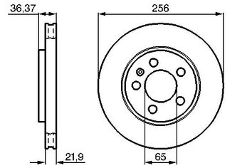 Bosch 0 986 478 482 <span>тормозной диск вентилируемый</span>