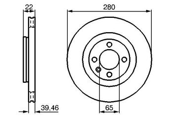 Bosch 0 986 478 508 <span>тормозной диск вентилируемый</span>