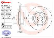 Тормозной диск Brembo Prime Line 08.N249.21 для Dodge Journey 1 пок. / рестайлинг