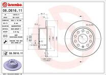 Тормозной диск Brembo Prime Line  08.D616.11
