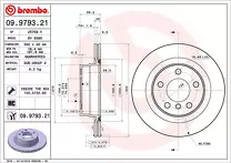 Тормозной диск Brembo Prime Line  09.9793.21