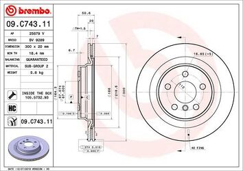 Brembo Prime Line 09.C743.11 <span>тормозной диск вентилируемый</span>