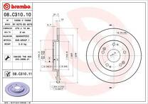 Тормозной диск Brembo Prime Line 08.C310.11 для Honda Civic 9 пок. / универсал / рестайлинг