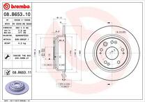 Тормозной диск Brembo Prime Line 08.B653.11 для Honda Accord 7 пок. / универсал