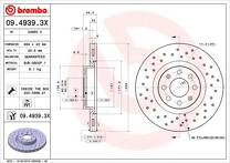 Тормозной диск Brembo Xtra Line 09.4939.3X для Opel Adam M13