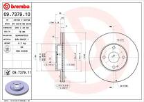 Тормозной диск Brembo Prime Line 09.7379.11 для Mazda MX-5 2 пок. / рестайлинг
