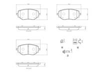 Передние тормозные колодки Brembo P 68 073 для Nissan Micra 5 пок. / K14