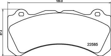 Brembo P 86 034 <span>тормозные колодки передние</span>
