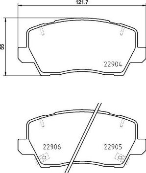 Brembo P 30 114 <span>тормозные колодки передние</span>
